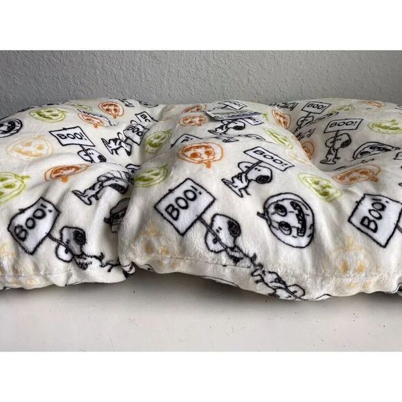 PEANUTS SNOOPY Halloween Dog Cozy Pet BED Super Soft Jack O Lantern BOO 39 X 26” - Picture 8 of 16